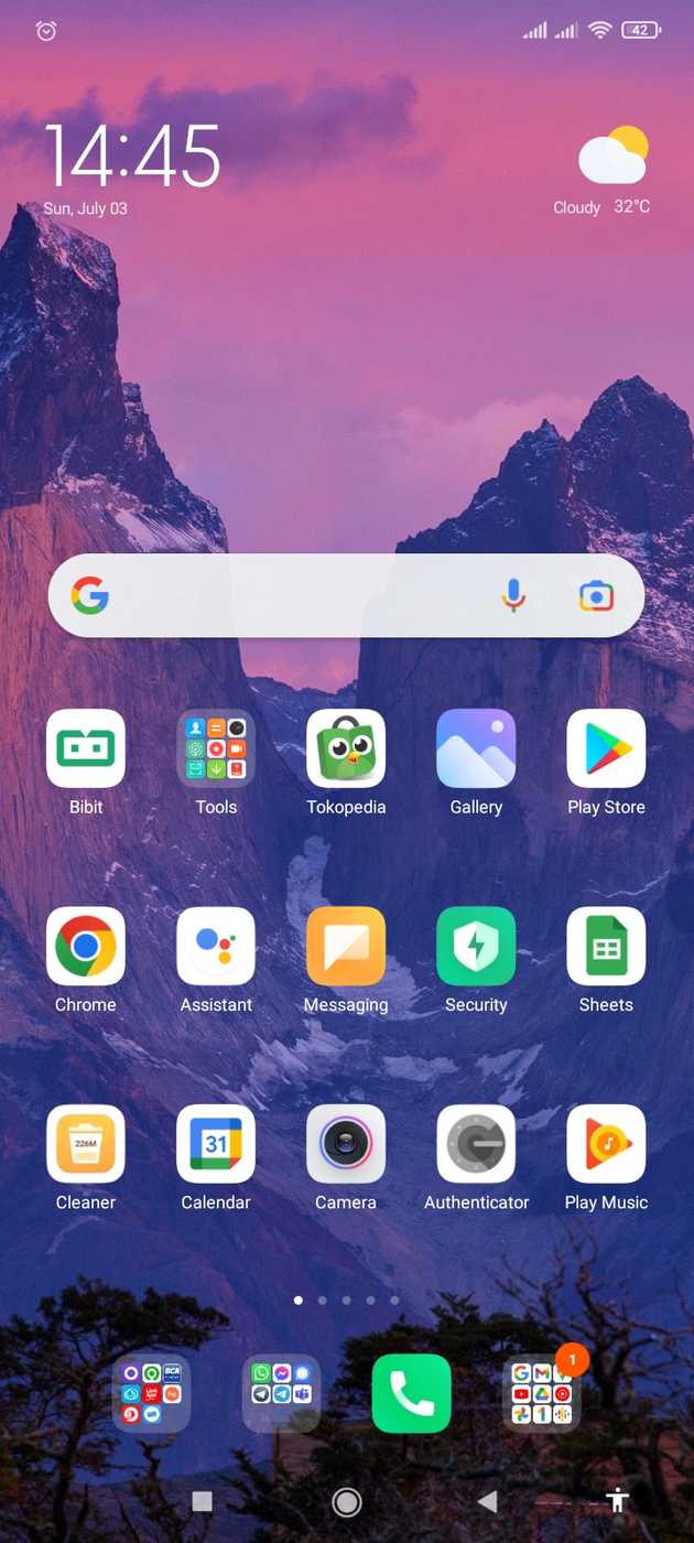Home Screen