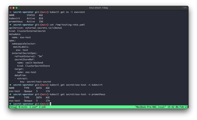 External Secret Cluster
