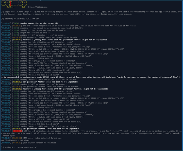 Bwapp SQL Injection - Prevented